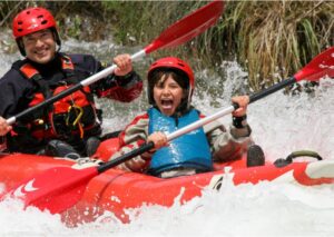Aventura en canoa con la familia