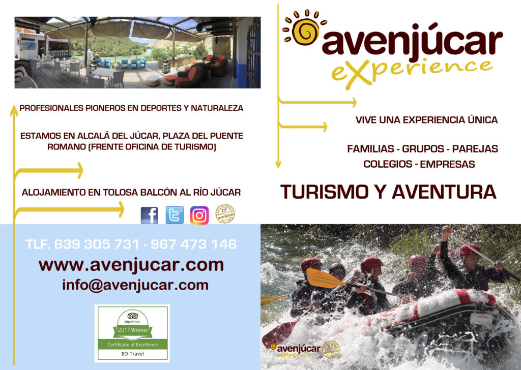 Turismo aventura y alojamiento en Alcalá del Júcar.