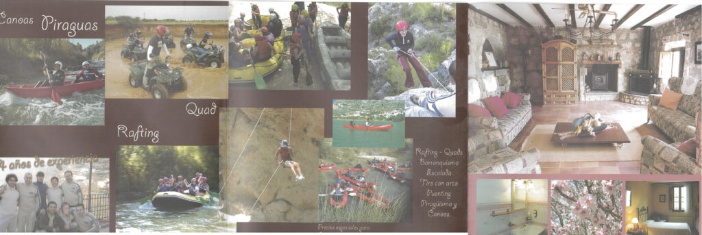 Actividades aventura y hospedaje rural.